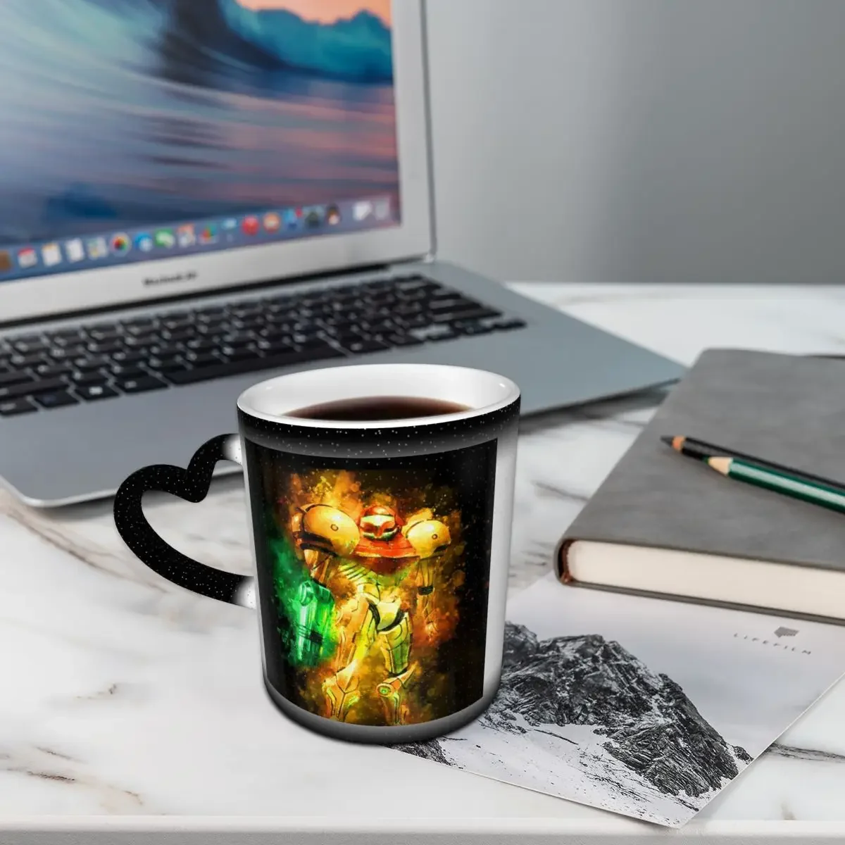 Metroid Samus Aran Prime Hunter (3) Mug Funny Ceramic Coffee Cups Tea Mugs Milk Cup Drinkware Gift for Woman Man