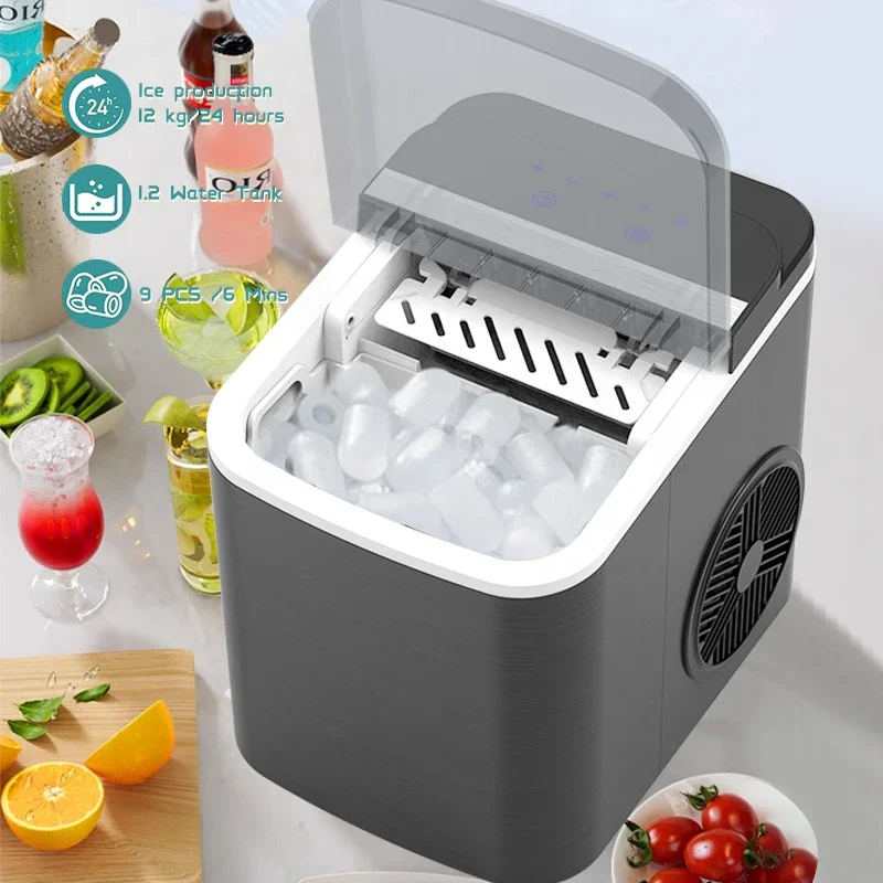 Commercial Home Automatic Smart Countertop Ice Making Machine Small Mini Portable Ice Cube Maker Machine