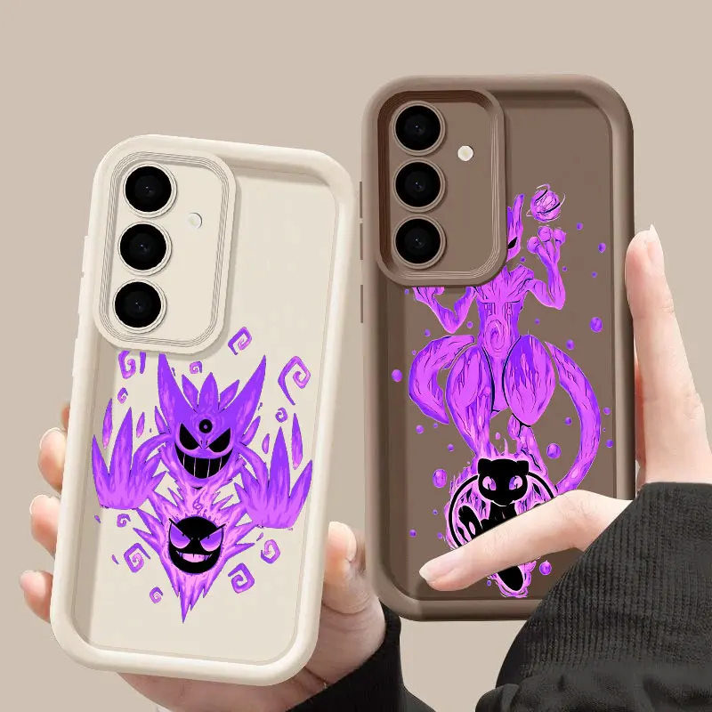 P-Pokemons Anime Newtwos Gengars S26Ultra Case For Samsung Galaxy S26 S25 S24 S22 S23 Ultra S21 Plus S20 S25 FE Protection Cover