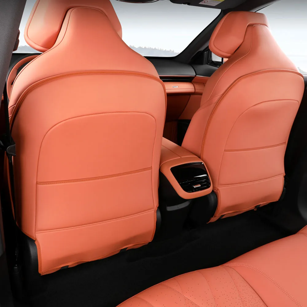 2 шт. для Changan Deepal S07 S7, все включено, противоударная накладка на заднее сиденье, внутренняя модификация, кожаная защитная накладка для сиденья 2 шт. для Changan Deepal S07 S7, все включено, противоударная накладка на заднее сиденье, внутренняя модификация, кожаная защитная накладка для сиденья