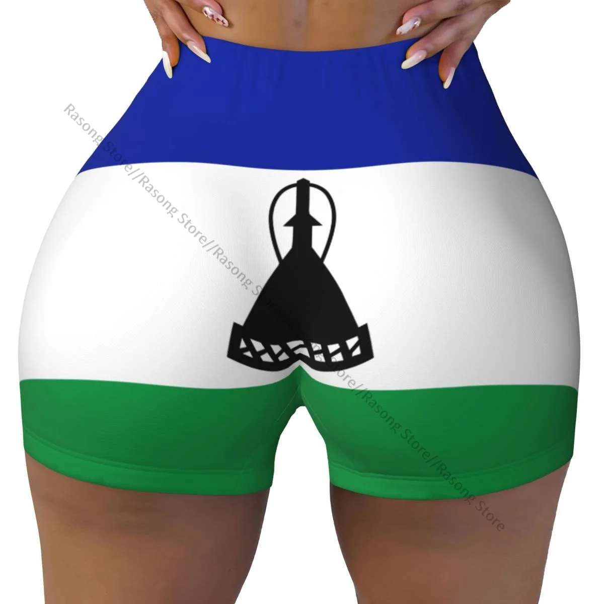 اليوغا السراويل ليسوتو العلم المرأة السائق ضيق مطاطا تجريب الرياضة طماق الملابس الرياضية