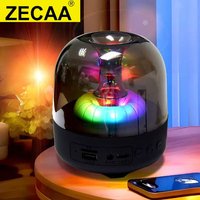 ZECAA Wireless Led Speaker Bluetooth Wireless Music Speaker Box With Color RGB Light Bluetooth Smart Speaker Box