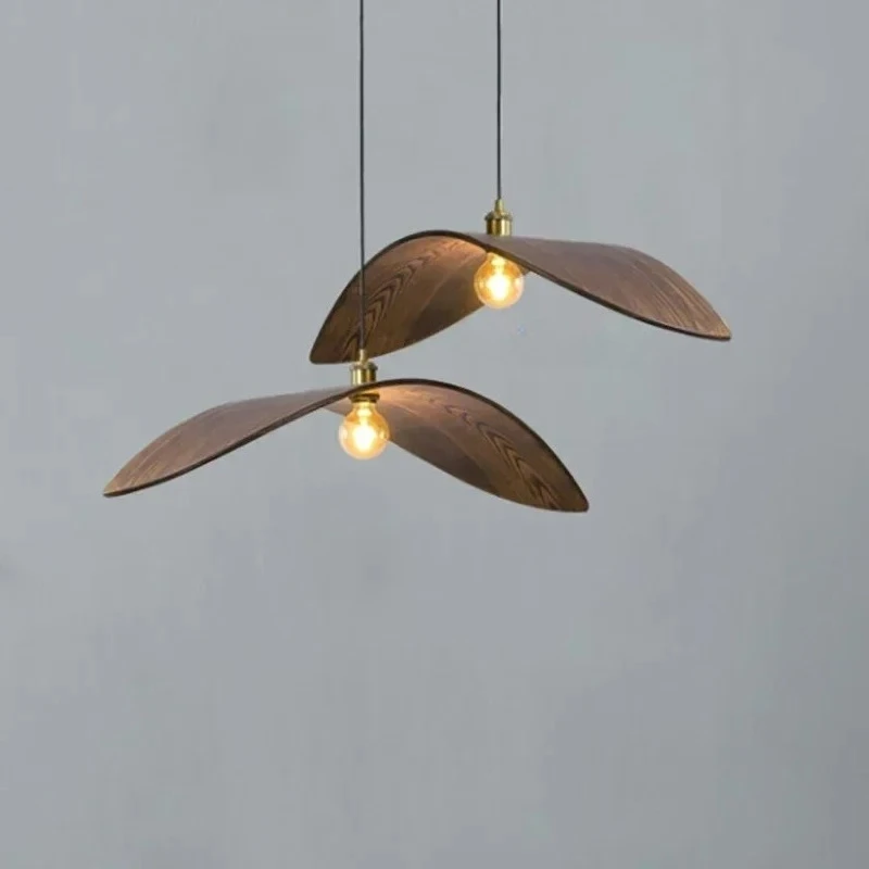 

Japanese Wabi Sabi Wind Wooden Pendant Lights Creative Flying Bird Design Chandelier Parlor Restaurant Teahouse Ceiling Lighting