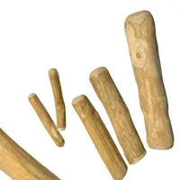 Heavy Duty Canine Coffee Wood Chew Toys, Natural Puppy Chew Sticks, Dog Chew Stick Toys for Dental Stress Relief