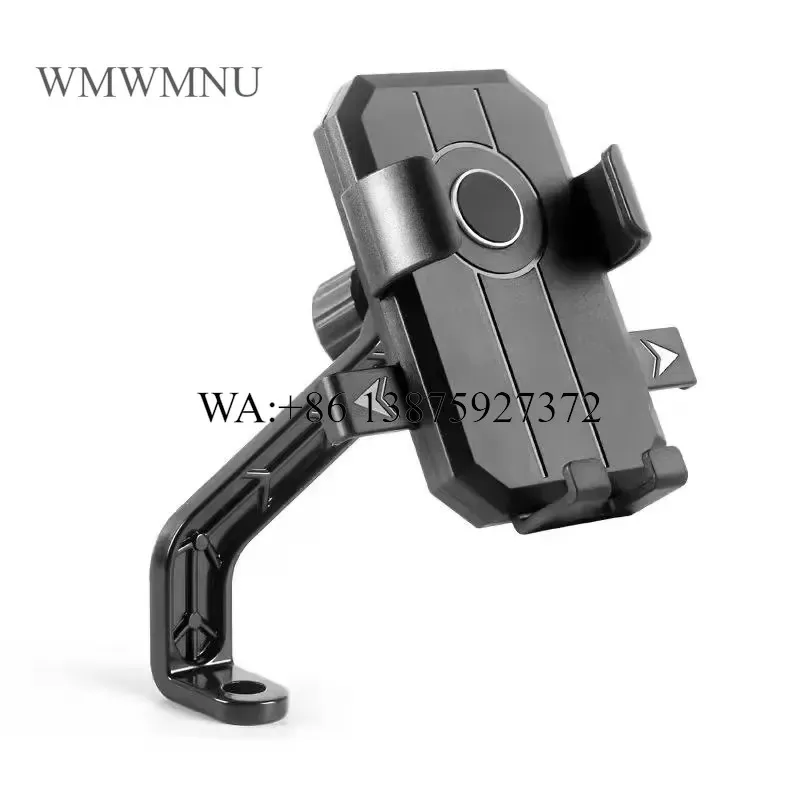 Wmwmnu Universal 360 Rotation Phone Holder for Motorcycle Mountain Bike Riding Equipment Black Bike Phone Mount