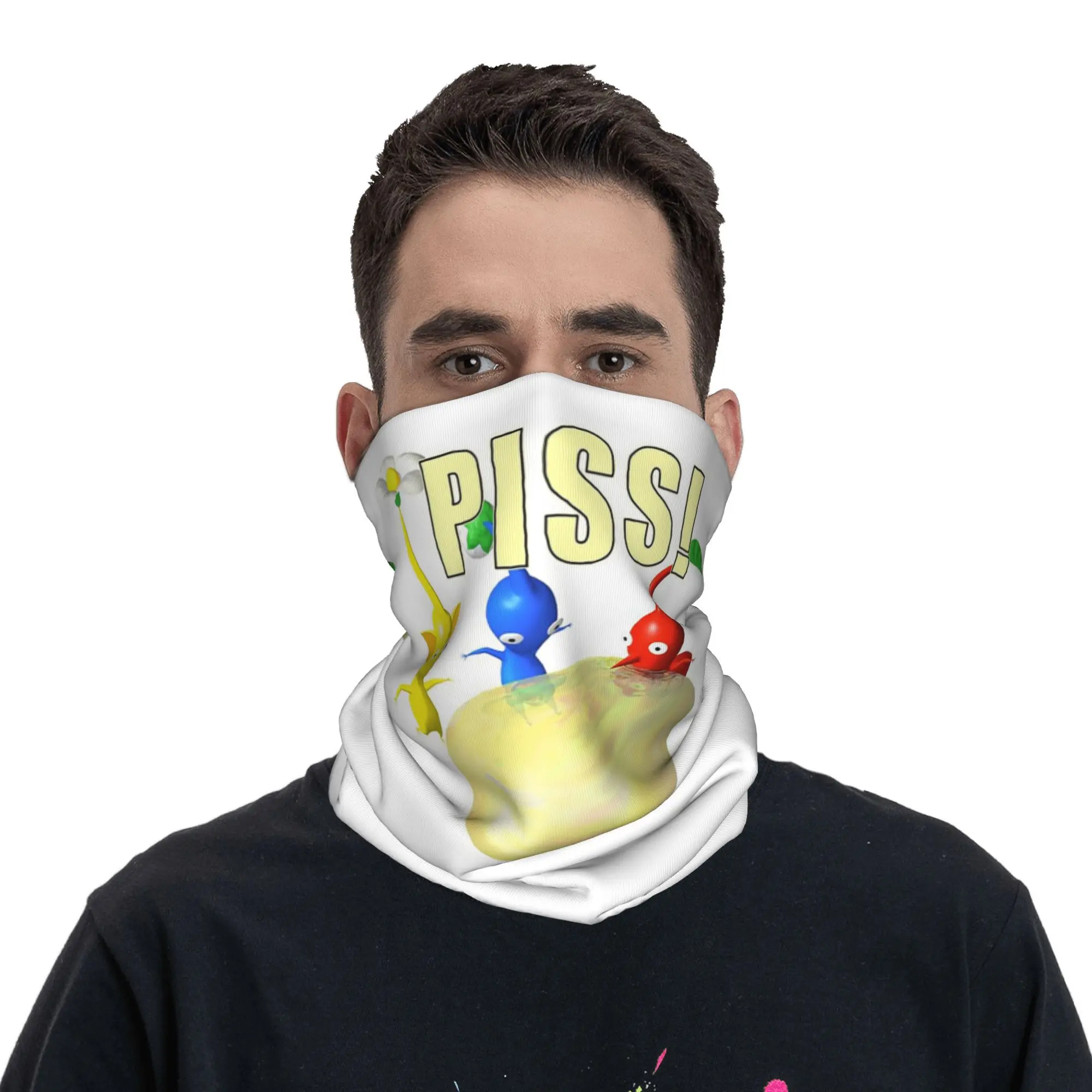 Pikmin el nuevo personaje Bandana cubierta para el cuello bufanda estampada para la cara pasamontañas multifunción correr Unisex adulto a prueba de viento