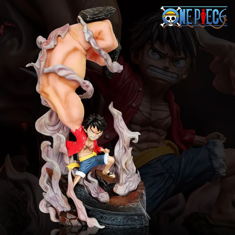 

One Piece 31.5cm Gk Third Gear Monkey D. Luffy Big Hands And Fists Anime Figure Model Ornament Statue Collectible Toy Gifts