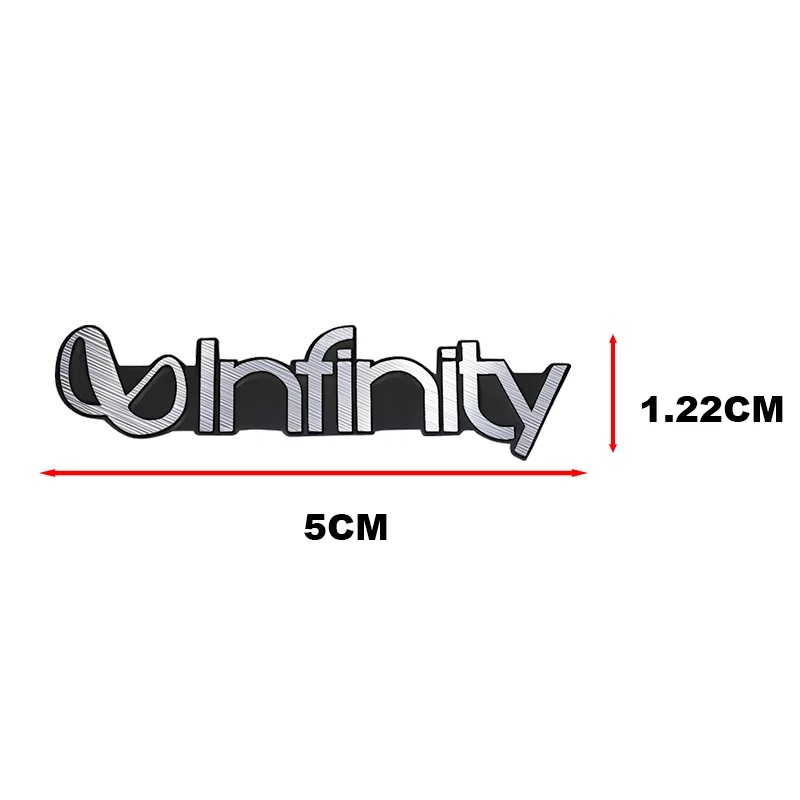 

2/4/8pcs high-quality Metal infinity logo car Hi-Fi Speaker audio Speaker Badge stereo Emblem sticker Auto styling accessories
