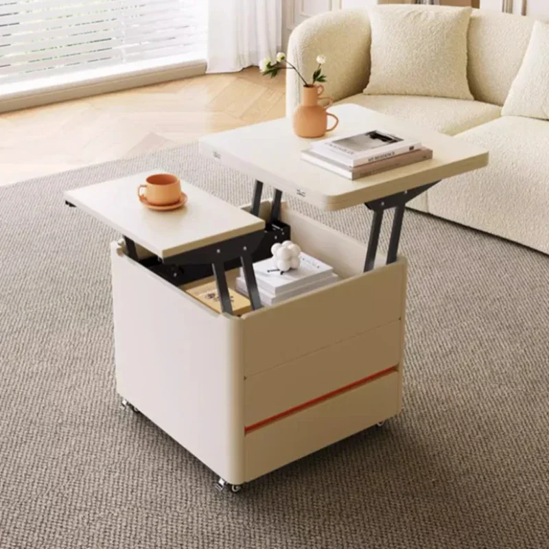

Multifunction Storage Modern Coffee Table Square Aesthetic Design White Nordic Coffee Table Small Mini Mesa Auxiliar Furniture