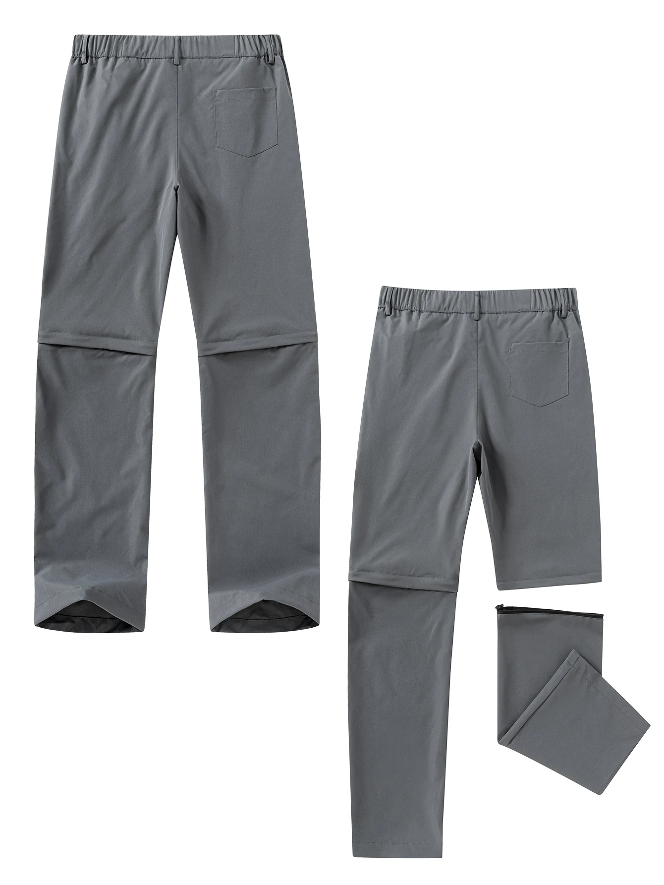 Celana Pria Musim Semi & Gugur 2-in-1 yang Dapat Dilepas, Bernapas, untuk Hiking Outdoor, Gaya Sporty Kasual, Cocok untuk Penggunaan Sehari-hari & Kerja