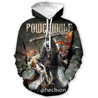 Phechion New Fashion Men/Women Powerwolf 3D Print Long Sleeve Hoodie Casual Sweatshirt Hoodies Men Sport Pullover A02