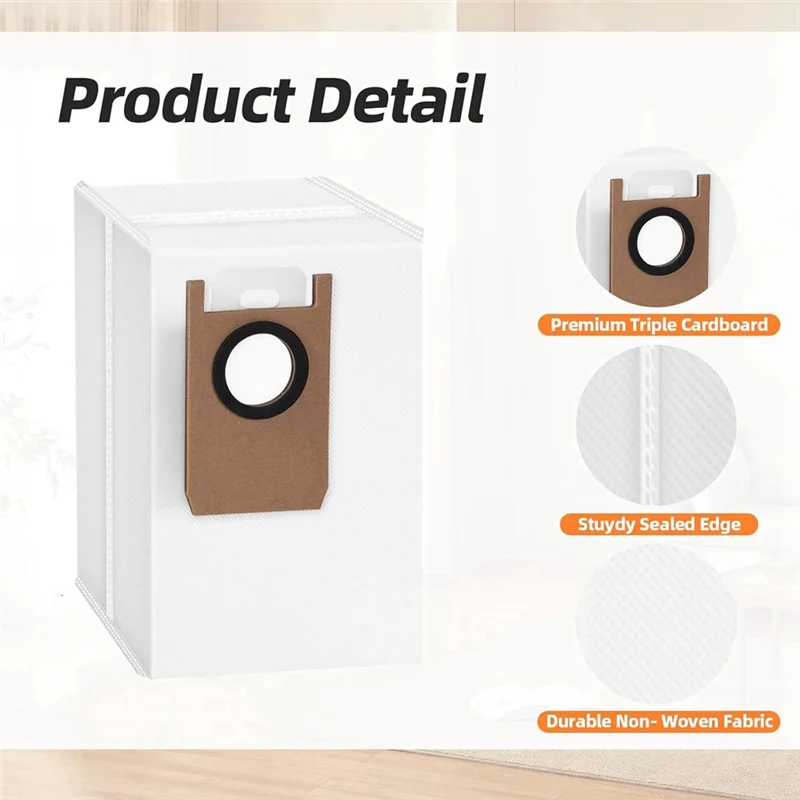 

ABRW-14PCS Dust Bags Replacement For Eufy Omni S1 Pro Robot Vacuum Cleaner Large Capacity Vacuum Dust Collecting Bags