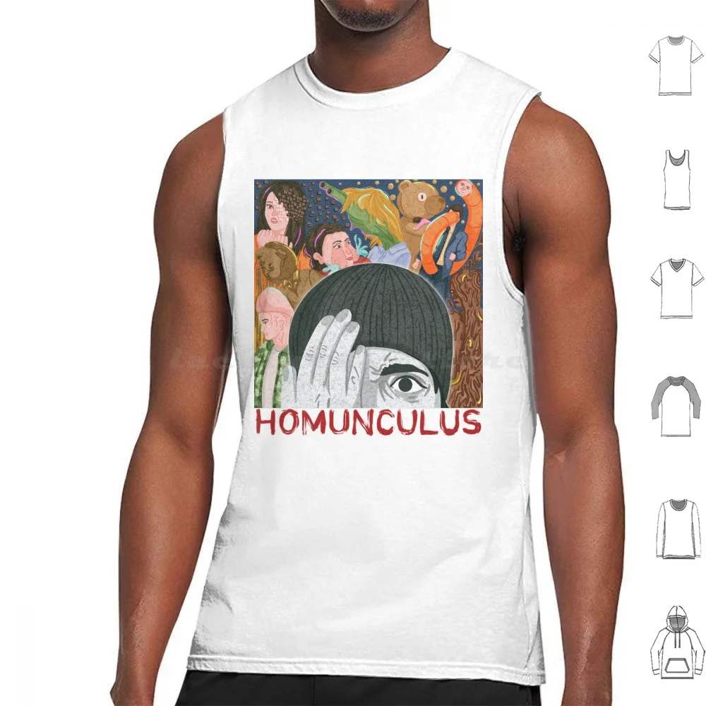 

Майки Homunculus с принтом, хлопковые топы с принтом для манги, Hideo, Yamamoto, человека, Susumu, Nakoshi, Manabu, Ito, Yukari, Pastel, Kawaii _