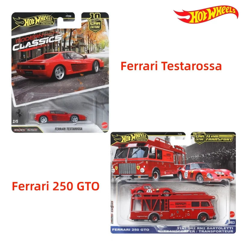 

Hot Wheels Car Culture Modern Classics 1987 Ferrari Testarossa Alloy Supercar Model Retro Racing FLF56 Vehicle Collectible Gift