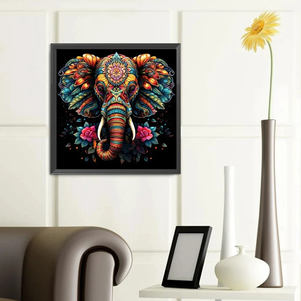 

Diamond Painting Family Colorful Elephant Fairy Dust Diamond Dot Art Crystal Resin Mosaic Painting Kit AB Drill Cross Stitch Set