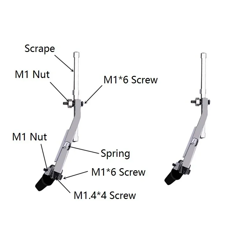 Refitted movable metal wiper for 1/12 Mangniu model car accessories Defender D90 Mercedes Benz G500 MN86