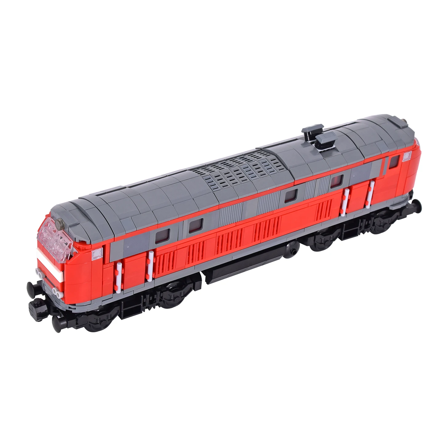 MOC City BR 218 DB Locomotiva Building Blocks Set Modello di treno realistico Giocattolo da costruzione per gli appassionati di treni Giocattolo tecnico fai-da-te