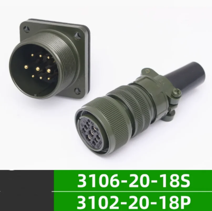 

Водонепроницаемая авиационная розетка военного стандарта 5015, 9-ядерная MS3106A20-18S MS3102A20-18P