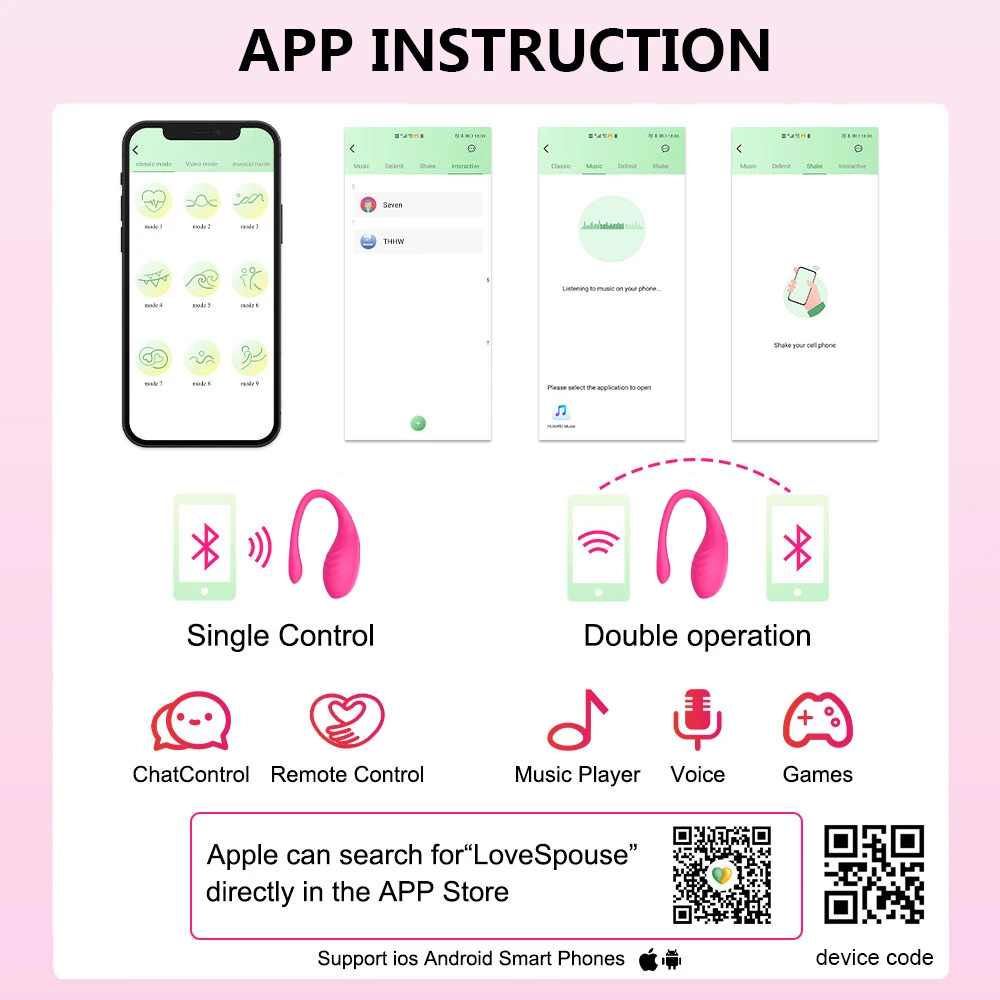 HESEKS Wireless Bluetooth G Spot Dildo Vibrator for Women APP Control Wearable Panties Vibrating Egg Sex Toys for Adults