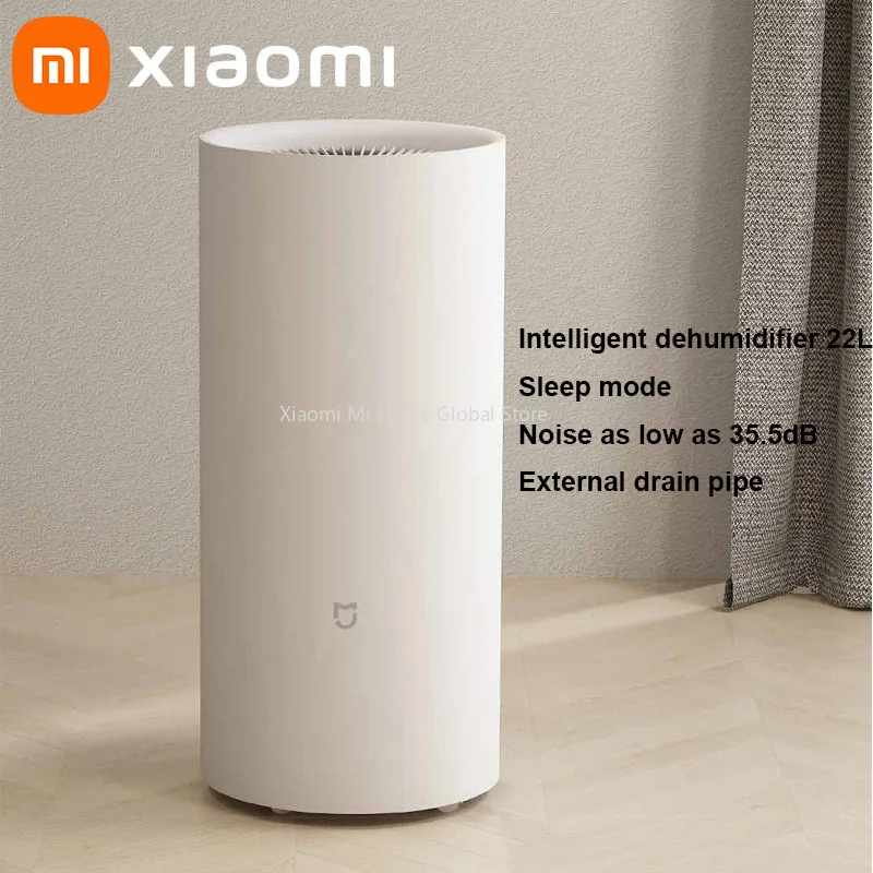 

Оригинальный умный осушитель Xiaomi Mijia, 22 л, поглотитель влаги, осушитель воздуха, сенсорное управление, сухая одежда, внешняя дренажная труба, новый Mi