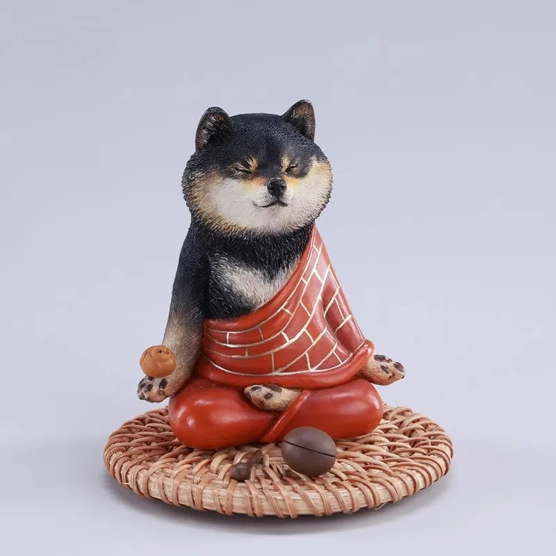 

Pre-sale JXK 1/6 Scale Sitting Dog Shiba Inu Simulated Animal Model Resin for 12'' Action Figures Body Desktop Ornament Gift