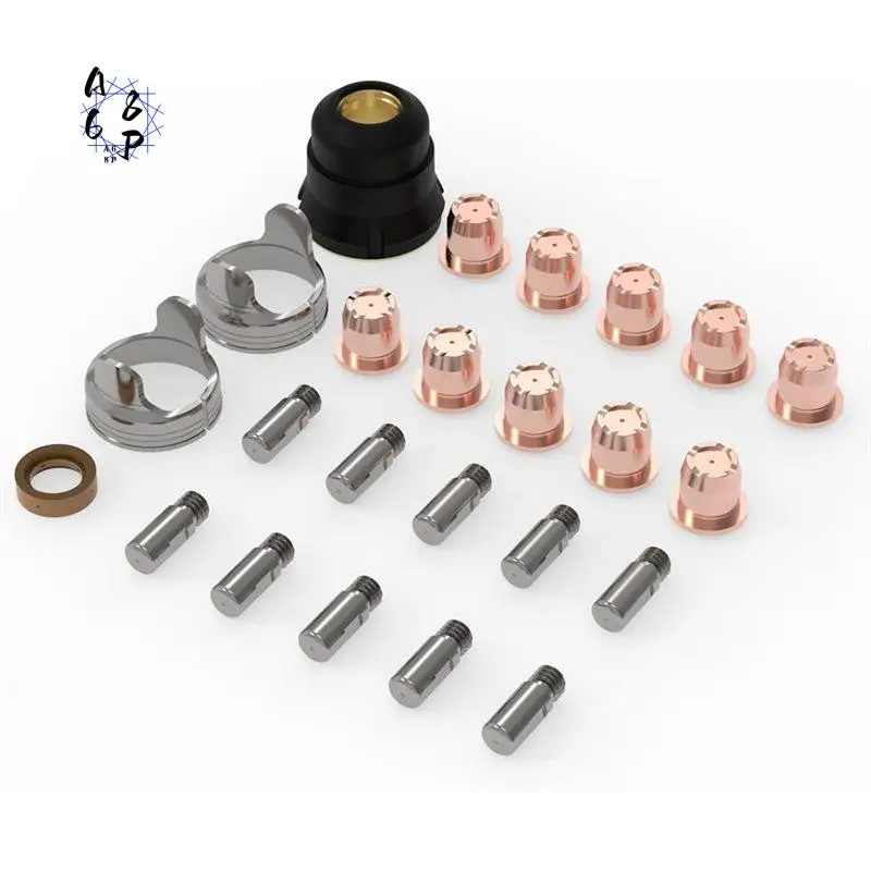 A68P-24Pcs IPT40 Plasma Cutting Torch Consumables Set For CUT-55DS Pro/CUT-55NHF/CUT-55DS NHF PLUS/CUT-60DS PRO