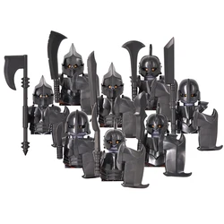 MOC 1pcs Medieval Orcus Figures Orc Soldiers Raider Vargr Knights Building Blocks Bricks Toys for children gifts