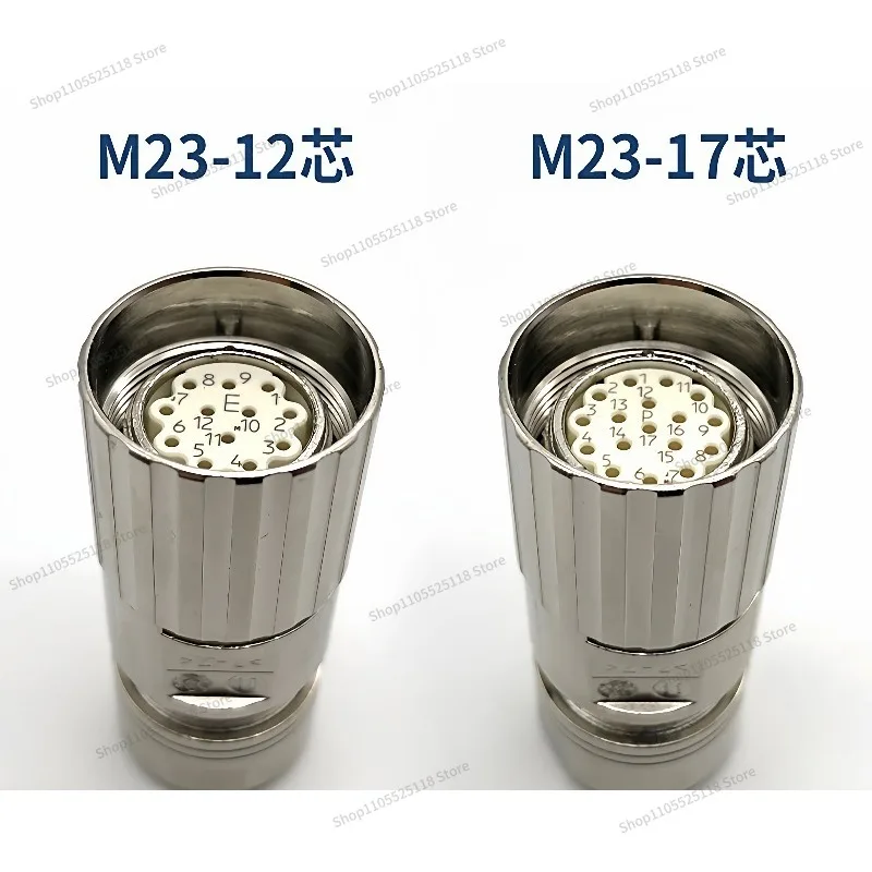 For M23 Aviation Plug 623 Connector 12 Pins 17 Pins Cable Connector