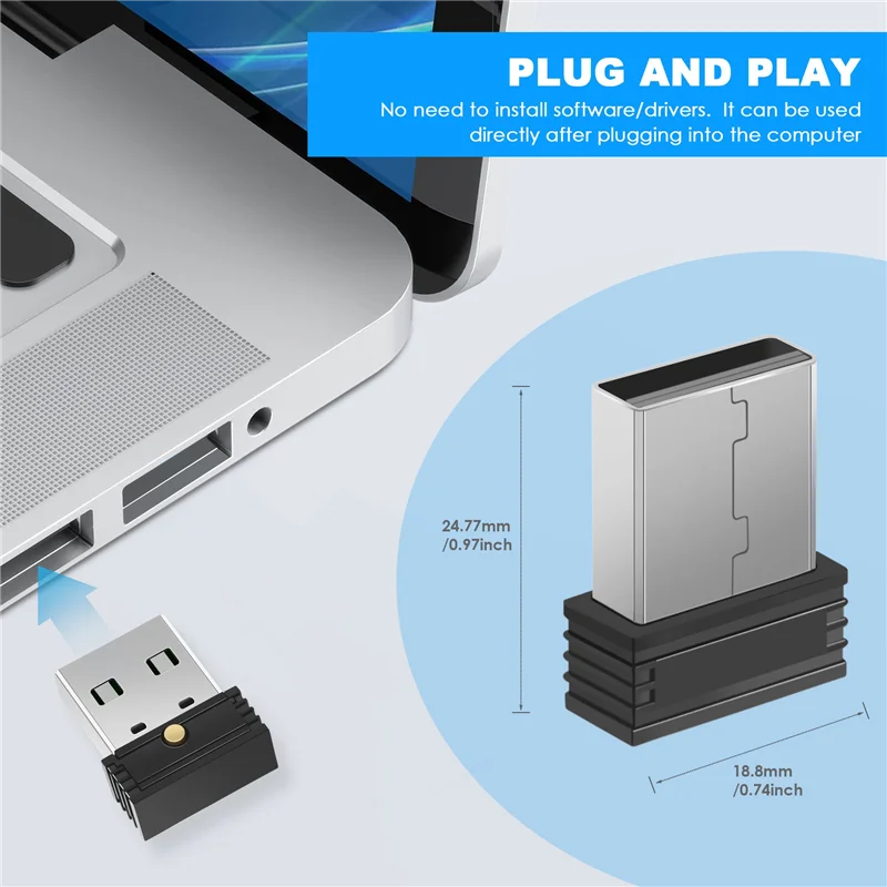 AY14 -USB Mouse Jiggler, Automatic Computer Mouse Mover Jiggler, Keeps Computer Awake,Simulate Mouse Movement