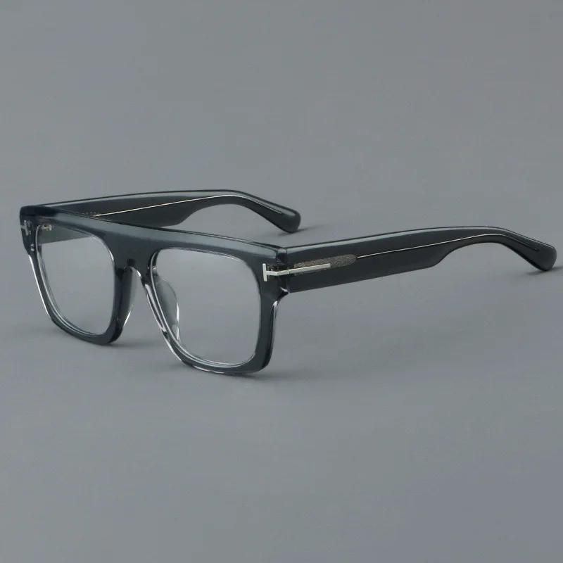 European and American large-frame glasses retro acetate fiber glasses frame can be equipped with prescription glasses.