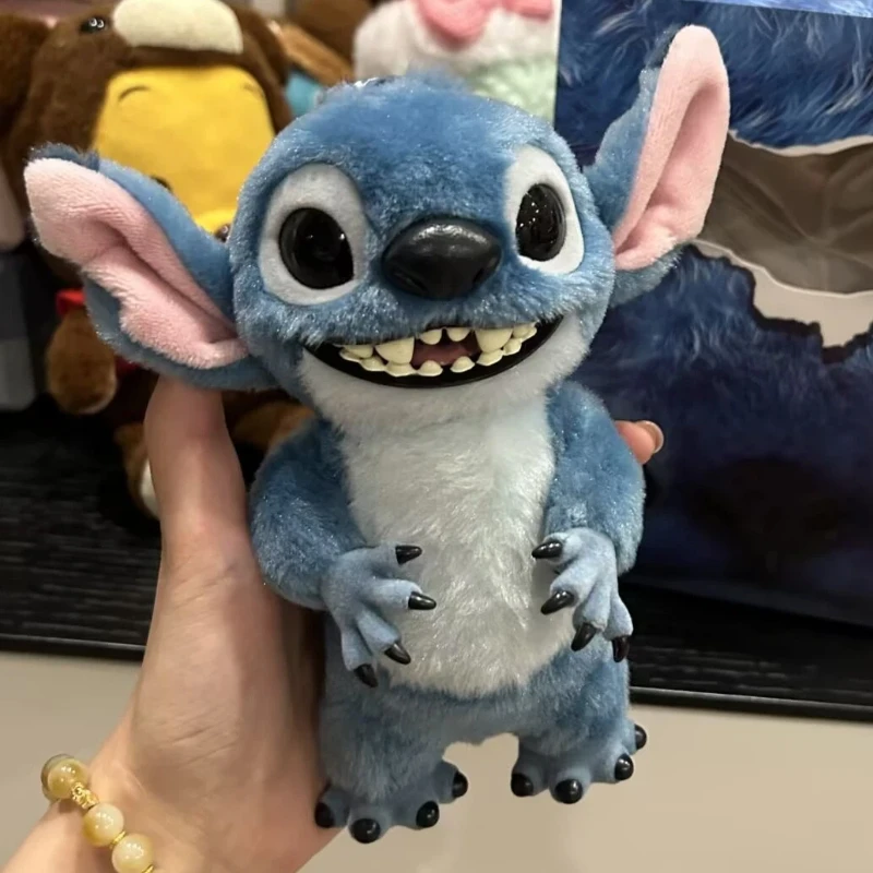 جديد حقيقي ديزني غرزة أفخم الشكل دمية 16 سنتيمتر Kawaii أنيمي غرزة ظهره قلادة دمية محشوة بلوشين المفاتيح هدية احتفالية #1