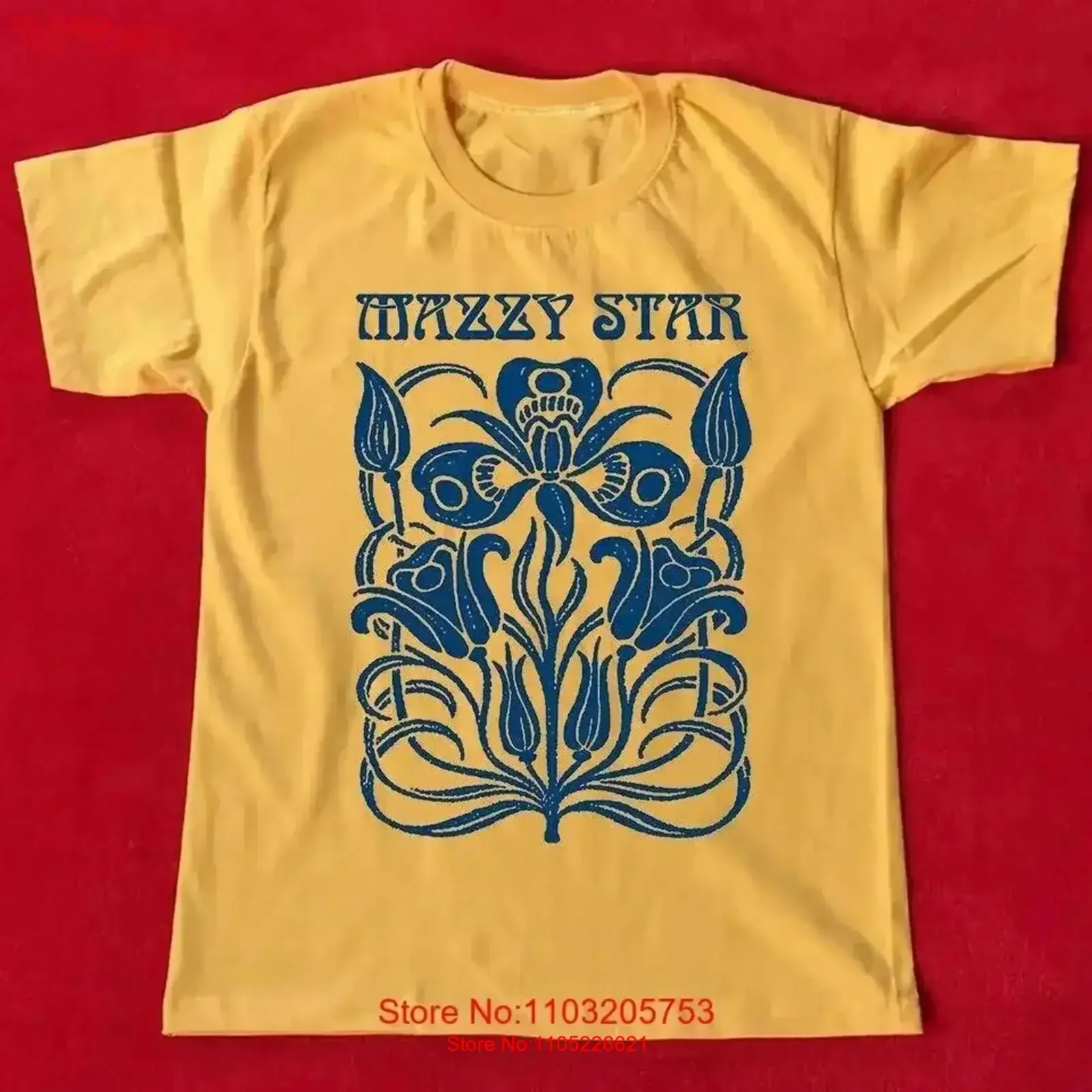 NEW Mazzy Star Band Fans Gold All Size T Shirt vintage Washed Slightly Versatile graphic designer clothes Stylish Casual