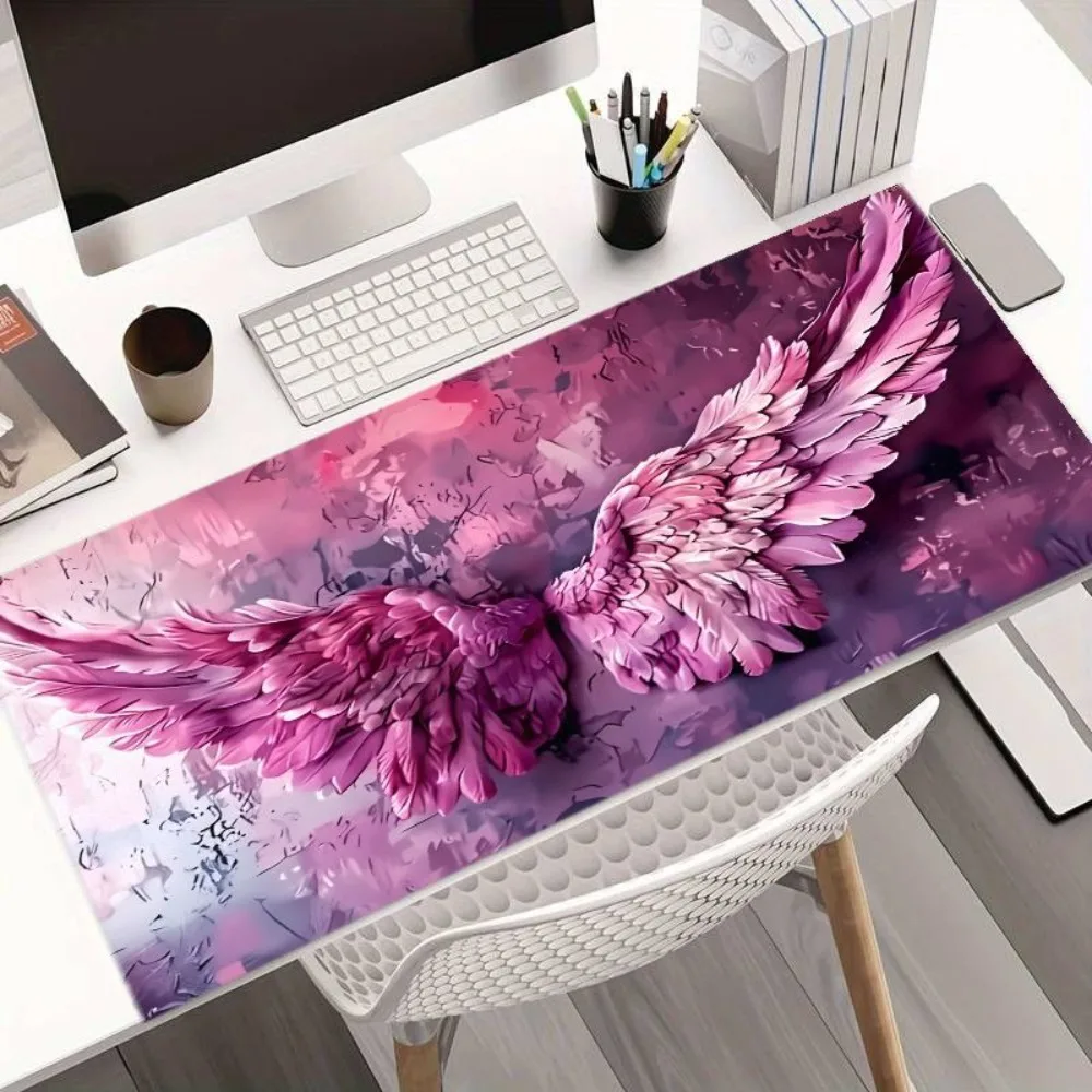 Colorful Angel Wings Tablecloth - Creative Art for the Workplace, Ideal for Home Office Decoration, Unique Gift Idea
