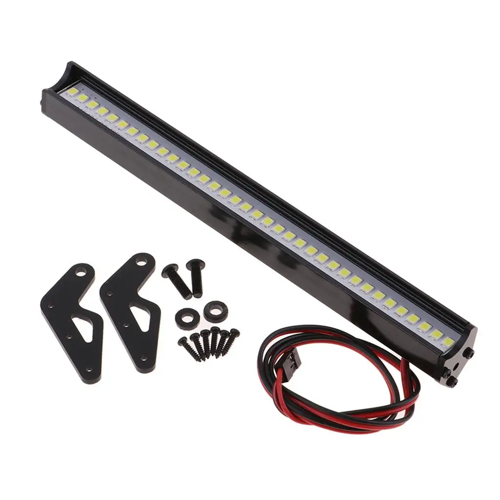 Alloy RC Crawler Roof Light 36LED Bar Adjustable Mounting for 1 10 Rock Crawler Off Road Parts