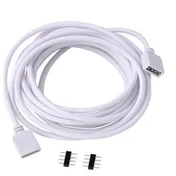 4Pin 5Pin 6Pin Extension Connector Cable Wire 1M 2M 3M 5M for 5050 3528 RGB RGBW RGBCCT LED Strip Light with 4Pin/5Pin/6Pin Plug