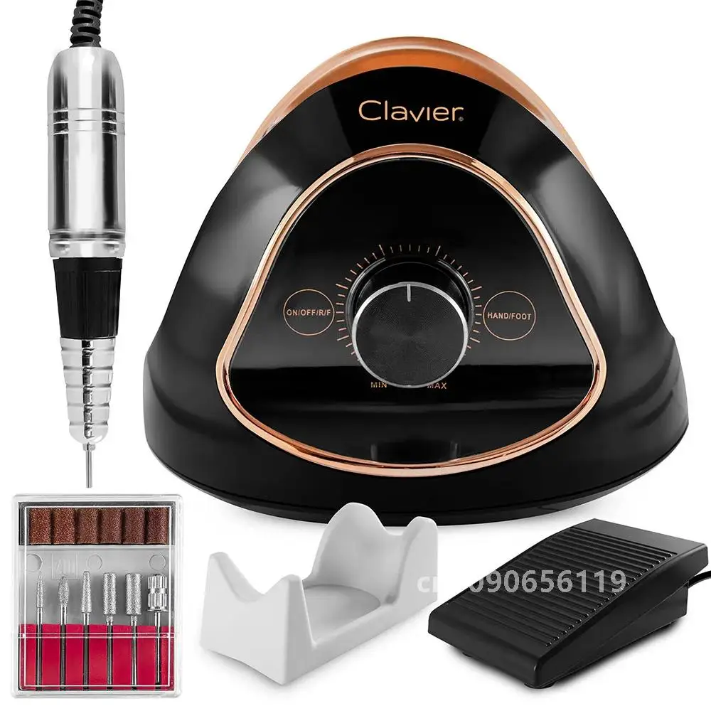 Clavier FX 815 45000RPM Professional Nail Drill Machine 68W Strong Electric Polishing  Machine Manicure Pedicure Set Nail Tools