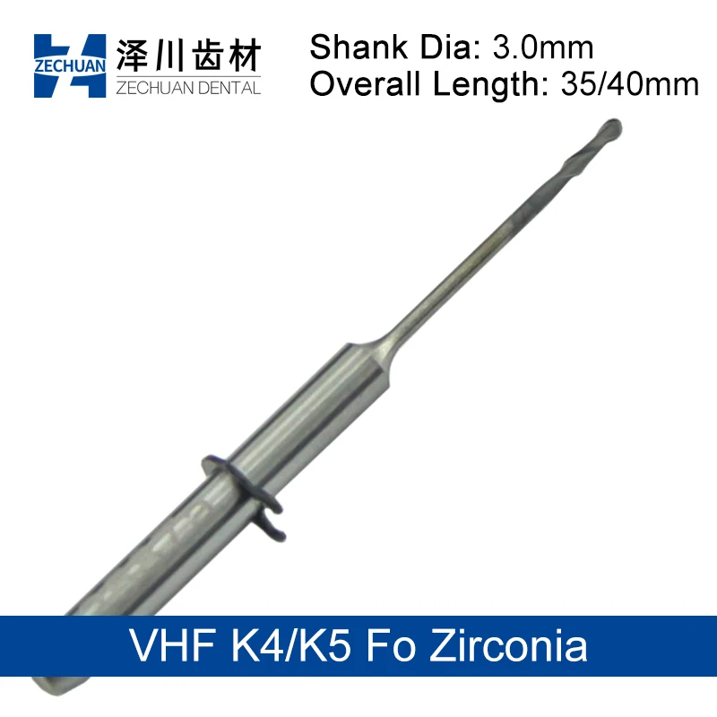 ZECHUAN CAD Zirconia Lathe Milling Burs Fo VHF K4 K5 System