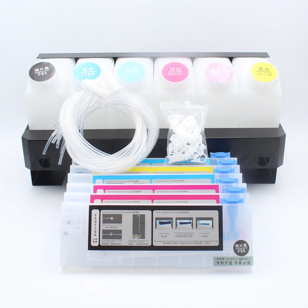 6 Tanks+6 Cartridge CISS system continuous ink supply system for Mutoh/Roland/Mimaki series large format printer bulk ink system