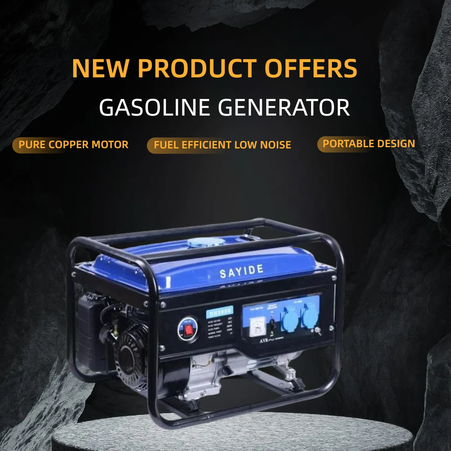 

Electricity Generatorspetrol Engine Emergency Power Supply Suitable for Household Electricity Generator Ready-to-use Silent