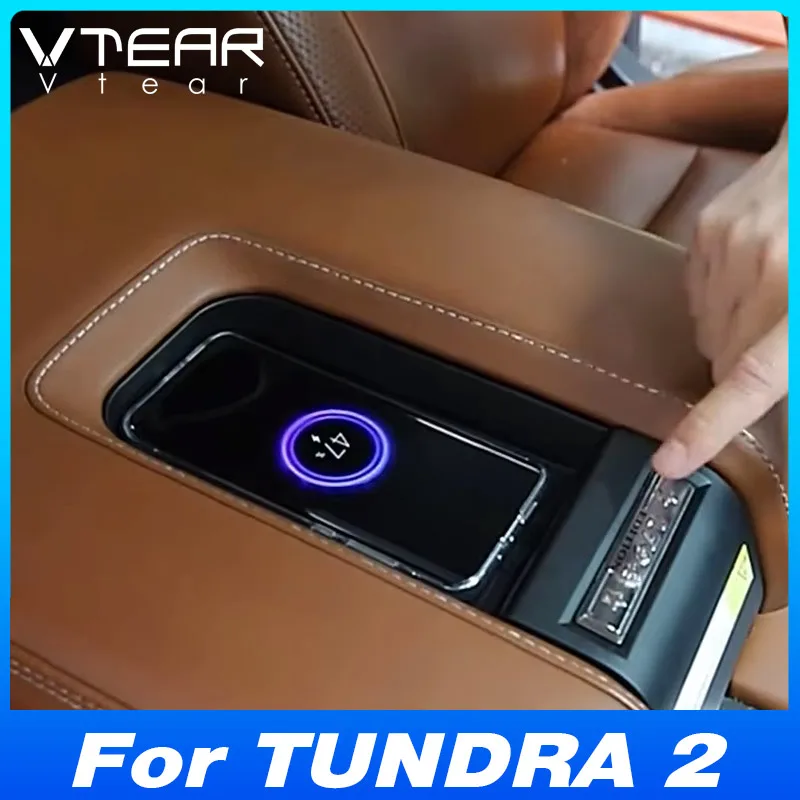 

For Toyota TUNDRA 2 2014-2021 Car Wireless Charger Fast Cell Phone Charging Plate Adapter Interior Modification Auto Parts