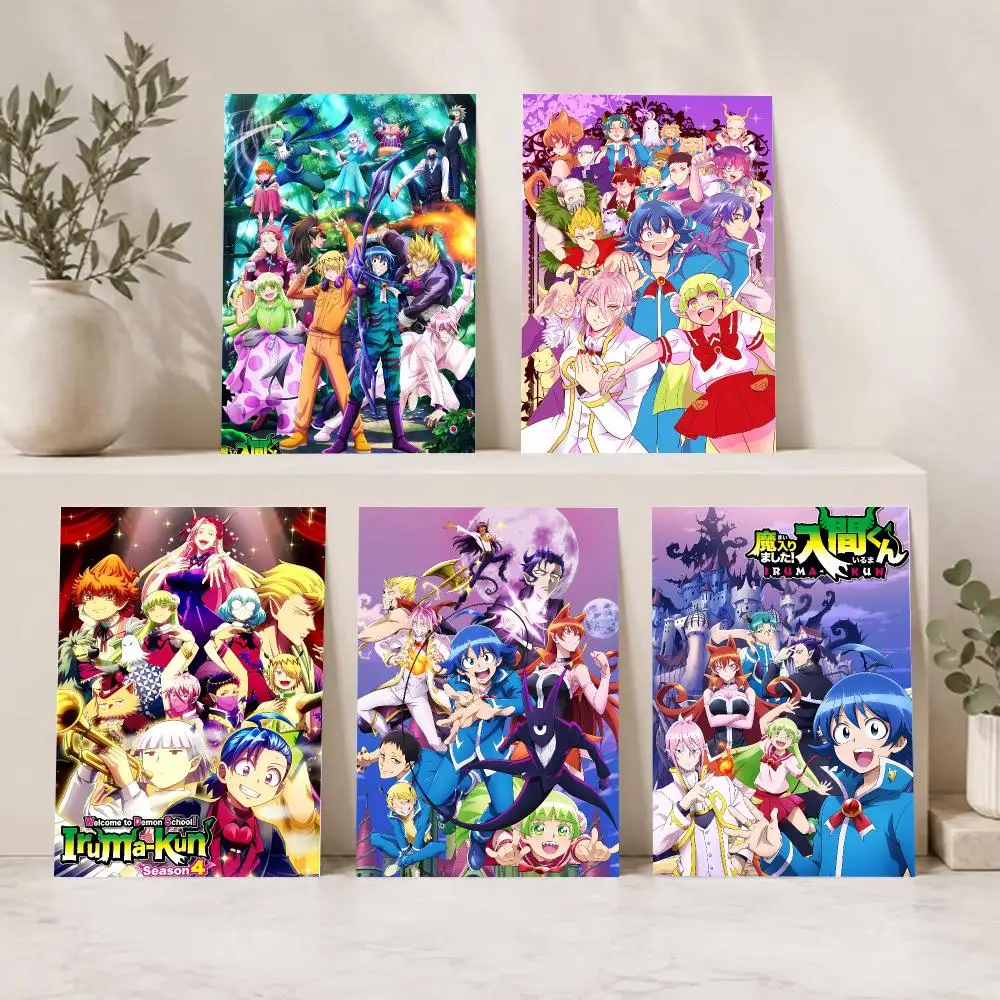 Lively Magical Anime T-Welcome To Demon School Iruma Kun Poster Series HD Wall Living Room Home Decor Gift