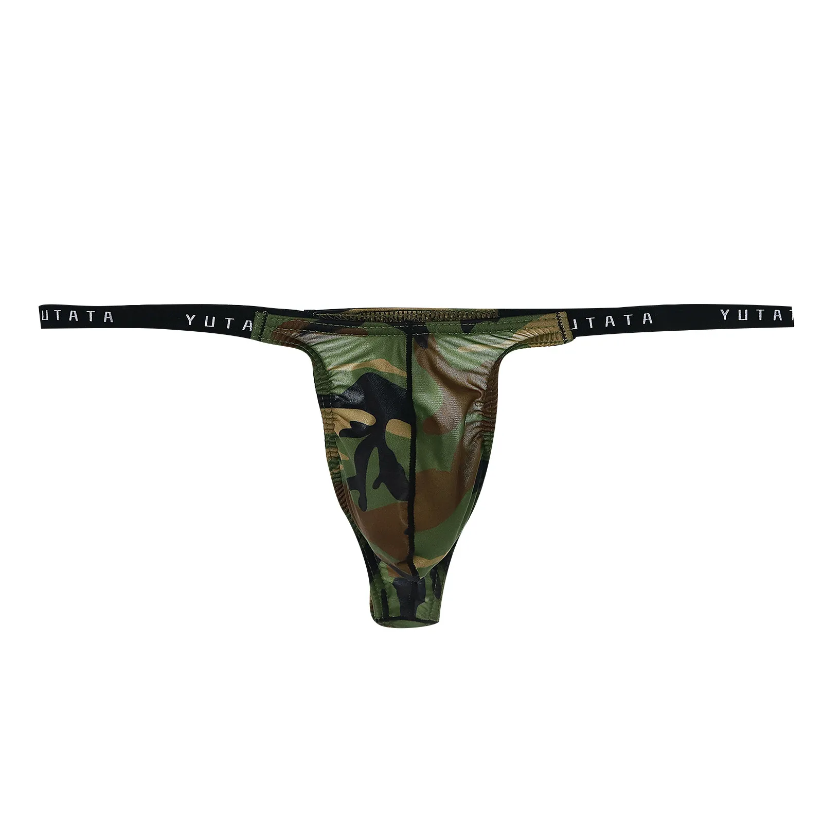 Men Brazilian Bikini Underwear Camouflage Bulge Thread Thong Micro String Extrême Beach Swimwear Swimming Trunks T Panties