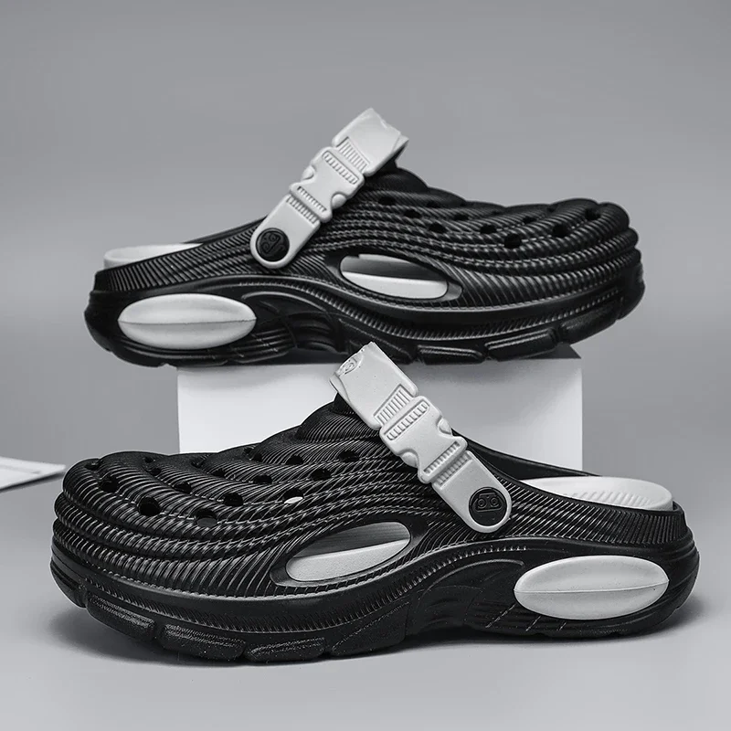 Flat Sandals Men Shoes New Slippers Men Garden Platform Sandals Man Summer Sandals Male Sneakers Outdoor Flip Flops Home Clogs