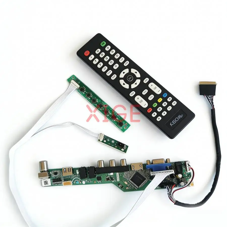 

Комплект платы контроллера для M101NWN8 HSD101PHW1 HT101HD1 LP101WH1, DIY, LVDS-40 Pin, 1366*768, USB+AV+VGA+HDMI, для ноутбуков и мониторов