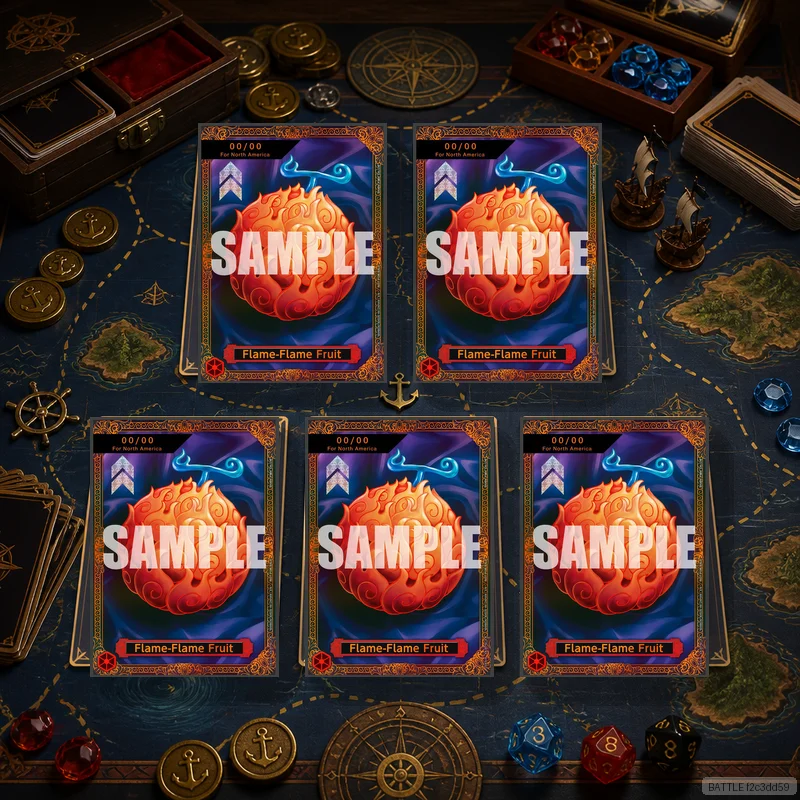 Flame-Flame Fruit en DIY OPCG Collection Cards Self Made Single Card Classic Game Anime Card Gift Toy 5PCS 10PCS Set