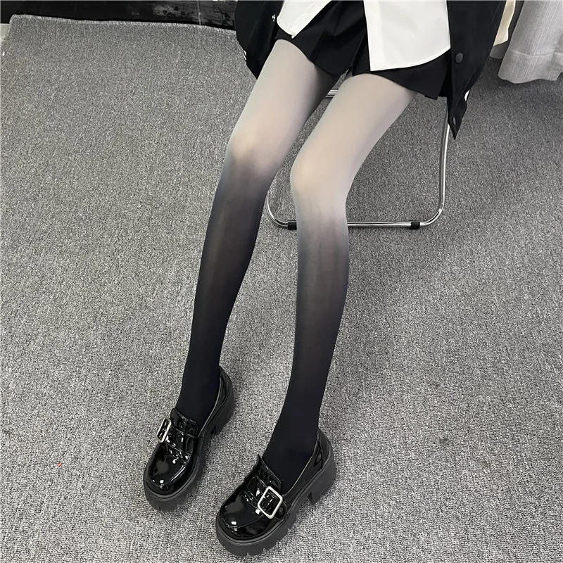 Gradient Stockings Candy Color Velvet Leggings Panty-Hose Sexy Thin Black Gray Anti-Snagging Silk