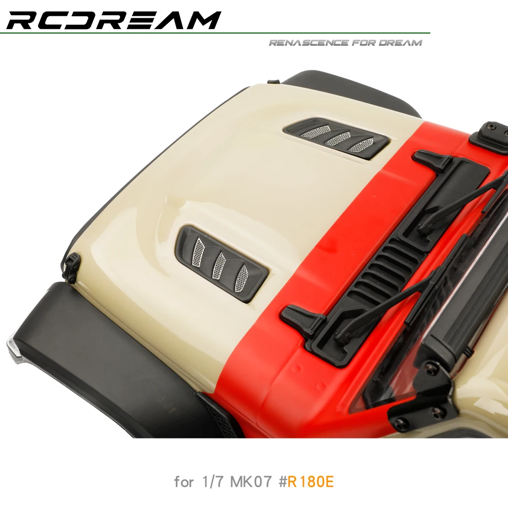 RCDream 1/7 Air Intake Grilles Radiator Grid Decorative Sheets for Croboll RC JK07 MK07 Bonnet Upgrade Option Parts  #R180E