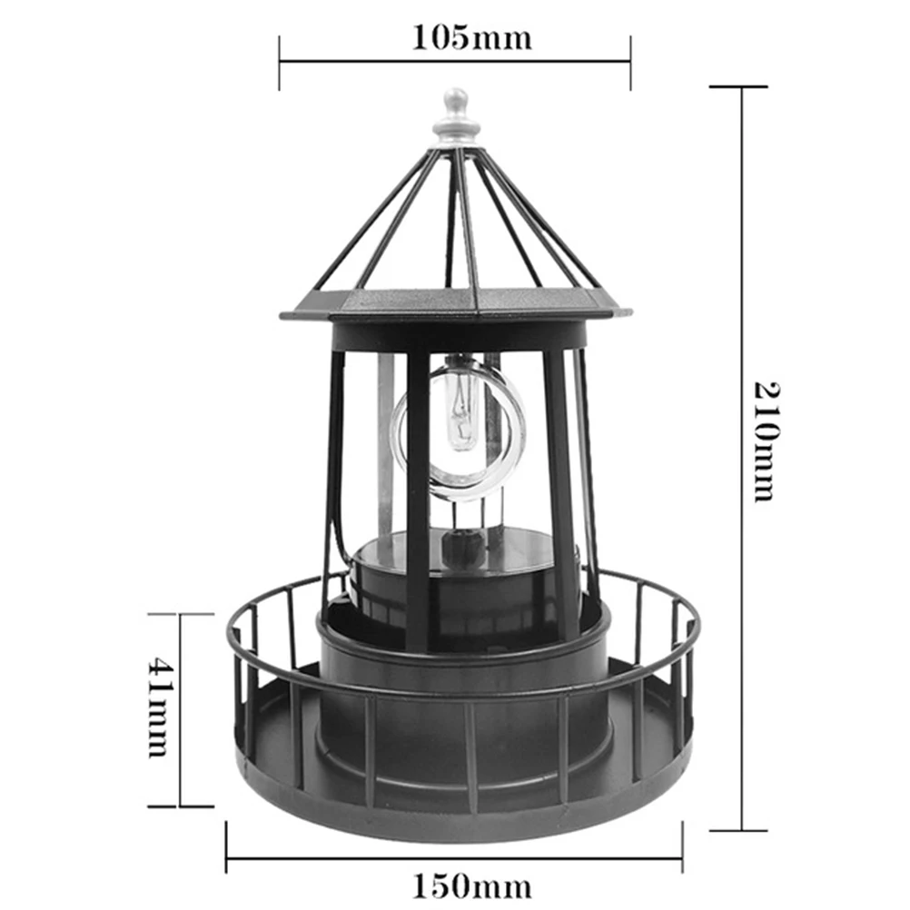 Auto giratório solar sem fio decorativo do diodo emissor de luz do ferro forjado solar para pátios