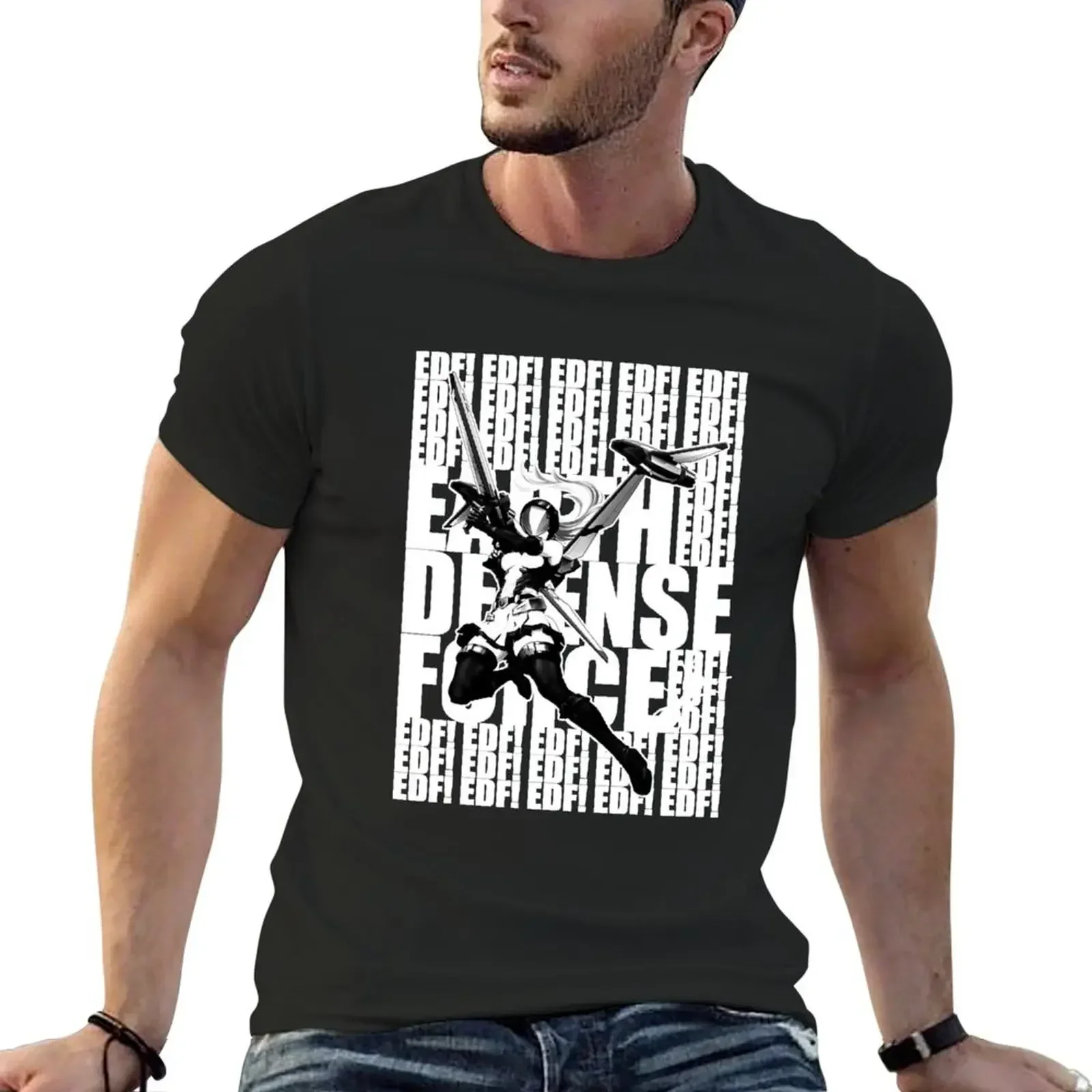 Earth Defense Force (EDF!) Wing Diver Class T-Shirt summer clothes vintage anime shirt black t shirts for men