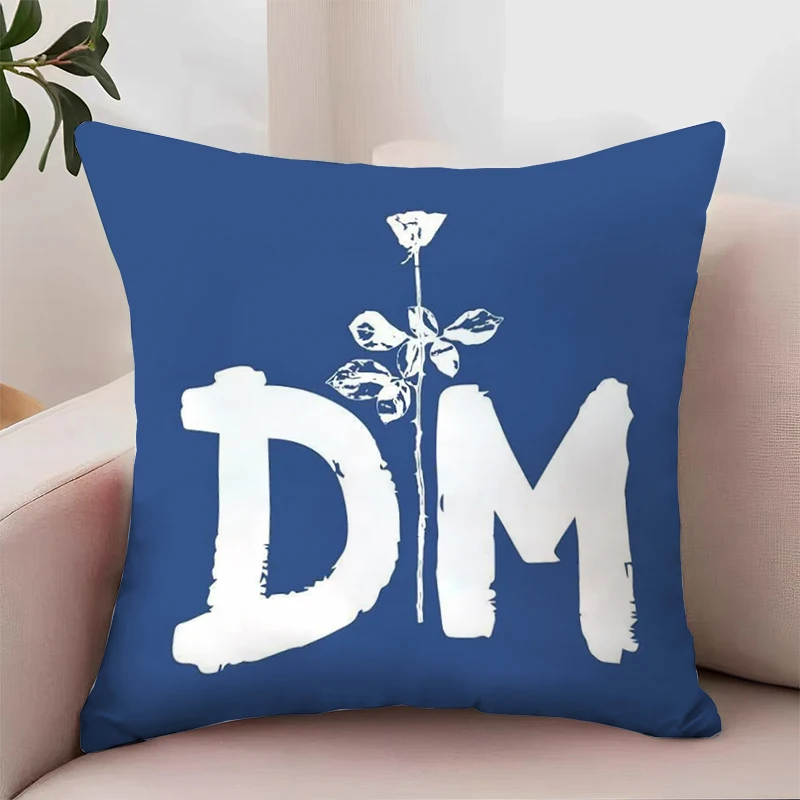 

D-Depeche M-Mode Pillow Cover 45x45 Cushions Covers for Decorative Cushions Luxury Cushion Cover Pillowcase 45*45 Home Decor